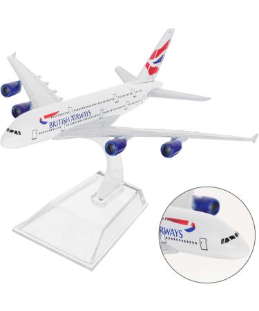 Abaodam 1pc Airplane Model Ornament Decor for Office Metal Airplane Decor Airplane Shape Decor Airliner 3D As Shown 16x14cm - Buy Online on GoSupps.com