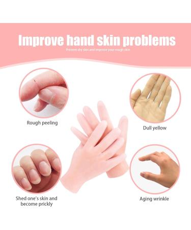 Lotion Gloves Moisturizing Gloves Overnight 2 Pairs Non-slip Palm Elastic Lotion Gloves Free Size Waterproof Gloves for Dry Hands Chapped Skin - Buy Online on GoSupps.com