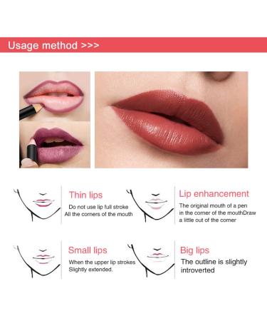 Italia Deluxe Ultra Fine Lip Liner Set - Pack of 12 | Long-lasting and Precise Application - Buy Online on GoSupps.com
