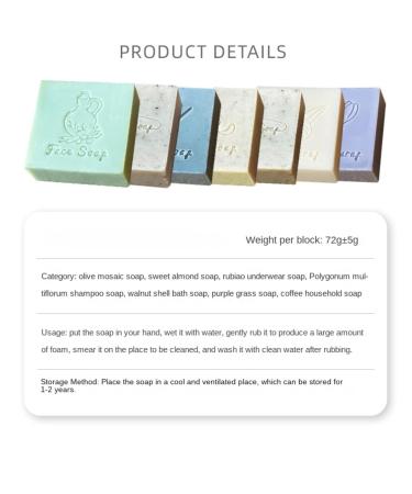 Organic Cold Process Handmade Soap - 75G Comfrey for Hair Washing & Bath - Perfect Wedding Gift & Family Essential - Buy Online on GoSupps.com