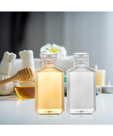 60 Pack 2 oz Clear PET Travel Bottles with Flip Top Caps - Portable Refillable Containers for Hand Sanitizer, Shampoo, Lotion - Travel Size Toiletry Bottles - Buy Online on GoSupps.com