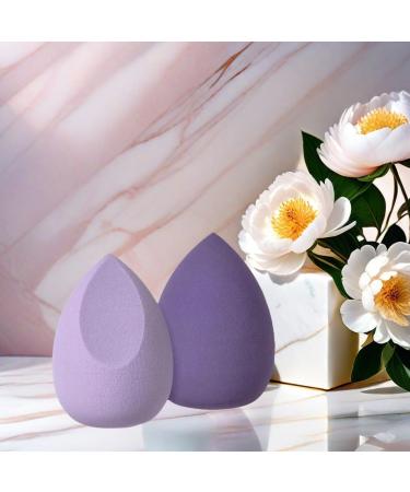 Stianiiile Makeup Sponge Set of 4 Latex Free Blender Beauty for Liquid Cream and Powder Soft and Flexible Beauty Sponges Super Soft Beauty Cosmetic 4 Purple - Buy Online on GoSupps.com