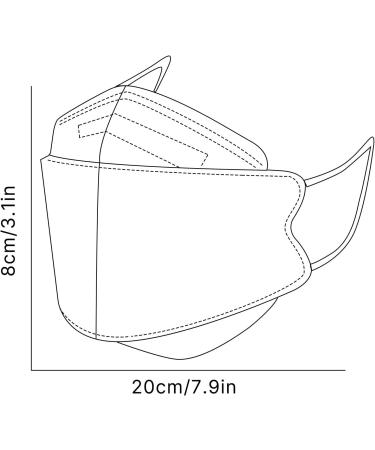 60-Piece Disposable 4-Layer Fish Print Face Masks - Breathable Mouth & Nose Protection | International Shipping Available - Buy Online on GoSupps.com