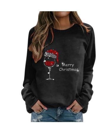 Generically sweater for women Christmas 3d pressure plush shoulder-free long-sleeved sweater shirt xmas Christmas sweater Christmas sweater Christmas sweats sweatshirt sweatshirts for women women's sweater long arm black-3 xl
