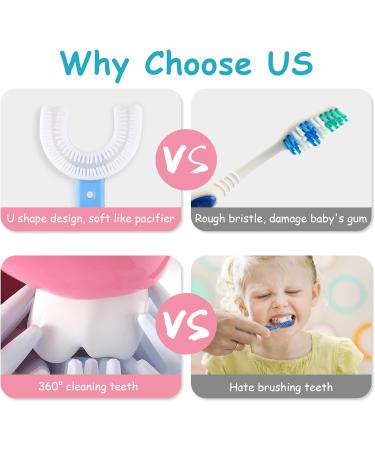 6-Piece Baby Toothbrush Set | U-Shape & Finger Toothbrushes | 360 Childrens Silicone Brush for Ages 0-12 - Buy Online on GoSupps.com