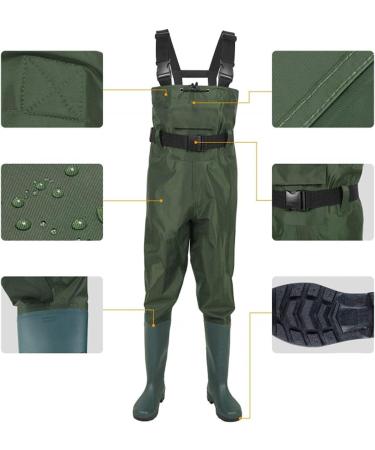 Jomewory Fishing Waders Pants for Men - Durable Breathable Half-Length Waterproof Boots - EU Sizes 38-47 - Multicolored - Ideal for Adults & Kids - Buy Online on GoSupps.com