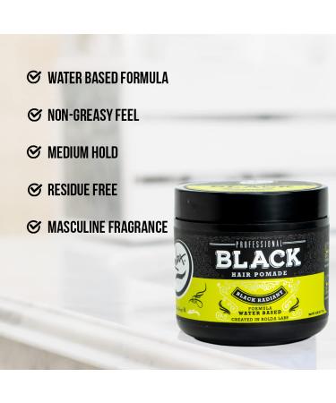 Rolda Black Hair Pomade 4.05oz - Medium Hold & Shine | Buy Online - Buy Online on GoSupps.com