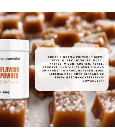 Buy Premium Vegan Taste Powder | Calorie-Reduced Flavor Powder Zero 200g | Better Nutrition Salted Caramel - Enhance Your Meals! - Buy Online on GoSupps.com