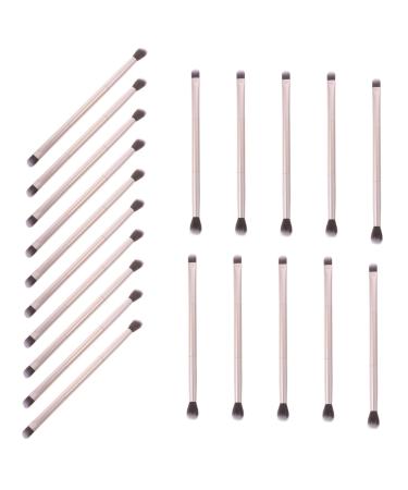 FOMIYES 20pcs Double Brush Makeup Brush Beauty Tools Cosmetics Brush Makeup Tools Makeup Eyeshadow Brush