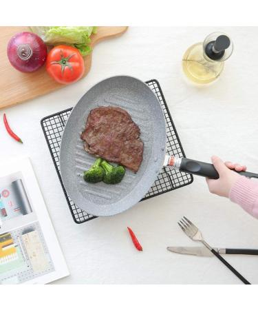 DameCo Frying Pan No Oil-Smoke Pan Steak Frying Pan Only Use for Gas Cooker Non-Stick Pans Kitchen Cooking Helper Nonstick Metal Utensil Saucepan Frying Pan (Color : Gray) (Gray) Interesting - Buy Online on GoSupps.com