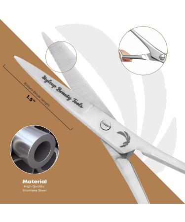 Premium Stainless Steel Beard Scissors & Comb Set for Men | Precision Nose Ear & Eyebrow Hair Trimmers - Buy Online on GoSupps.com