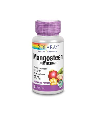 Solaray Guaranteed Potency Mangosteen Peel Extract 500 mg - 60 Capsules - Buy Online on GoSupps.com