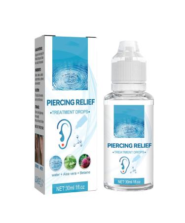 Natural Piercing Base Solution | Gentle Cleaner for Ear Abdominal & Nose Piercings - Effective for Scars Nodules & Stains - Buy Online on GoSupps.com