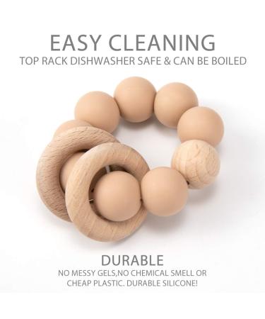 Sage Silicone Baby Teether | Food Grade & BPA Free Teething Toy - Buy Online on GoSupps.com