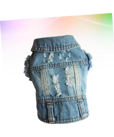 Frcolor Denim Vest for Dogs - Stylish Sun Protection & Winter Dress | Tank Tops & Muscle Shirts for Small Pets - Buy Online on GoSupps.com