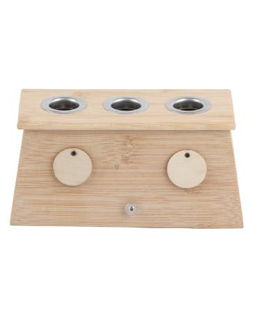 Moxibustion box 3 types Moxibusion Box Moxa Sticks Burner Popular Moxibusion Bamboo Box Health Care Healing Therapy Moxibustion Holder Case (3 holes)