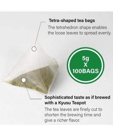 100 Teabags Value Pack -Sencha Green Tea Bulk from JAPAN | Japanese Tea KIMIKURA 1_sencha Green Tea 5gx100bags  - Buy Online on GoSupps.com