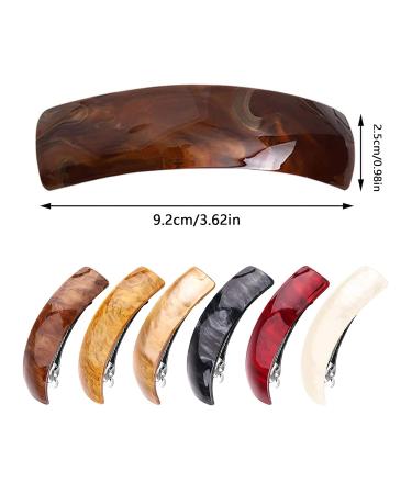 WTPIN 6-Piece Retro Large Hair Clips for Women | Automatic Acrylic Clips for Fine & Medium Thick Hair - Shop Now! - Buy Online on GoSupps.com