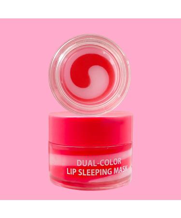 MOND'SUB Lip Sleeping Mask Overnight Dry Damaged Lip Nourishment Moisturizer for Plump Smooth Lips Hydrating Lip Balm Care with Fruit Extracts Dual-Color Watermelon & Cherry Watermelon + Cherry - Buy Online on GoSupps.com