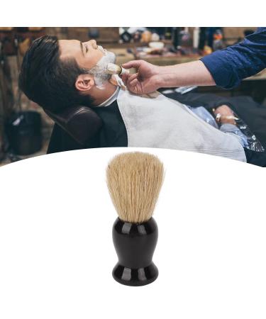 Buy Men's Beard Foam Brush - Multi-Purpose Synthetic Razor Brush with Black-Gloss Handle | Ideal for Home & Travel - Buy Online on GoSupps.com
