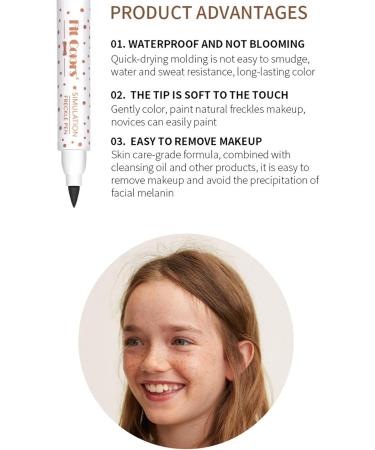 Freckles Makeup | Natural Fake Freckles | Waterproof Long Lasting Quick Dry Small Spot Natural Like Face Freckles Makeup 01 - Buy Online on GoSupps.com