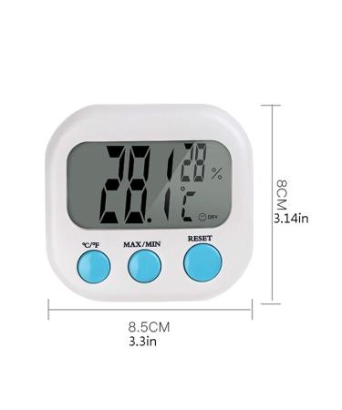 Buy High-Precision Electronic Thermometer & Hygrometer for Home Office and Baby Room | Large Screen Indoor Temperature Monitor - Buy Online on GoSupps.com