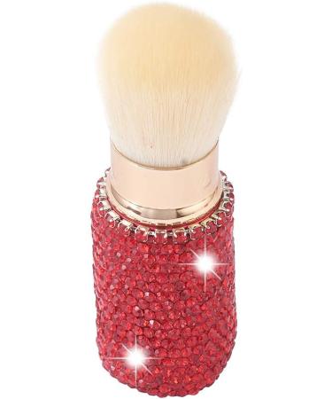 XhuangTech Bling Make Up Brush Crystal Makeup Travel Brushes Blusher Rhinestone Cover Foundation Highlight Blush Cosmetic Tools (Red) - Buy Online on GoSupps.com