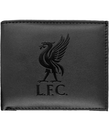 Liverpool FC Embossed Club Crest Wallet - Official Black Merchandise | 11 x 9.5 cm | International Shipping - Buy Online on GoSupps.com