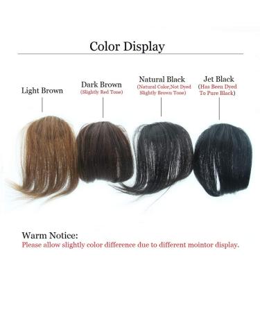Dsoar Side Bangs Clip in Real Human Hair Bang Natural Black Color - Straight Fringe Hair Extensions | 1 Count - Buy Online on GoSupps.com