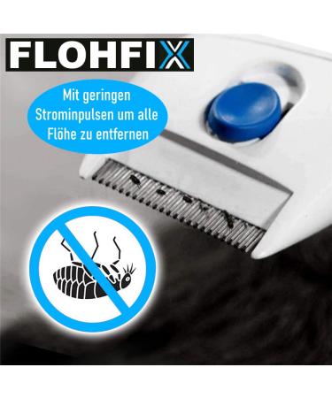 FLOHFIX Electric Lice Comb - Effective Nit & Flea Comb for Dogs Cats & Children | International Shipping Available - Buy Online on GoSupps.com