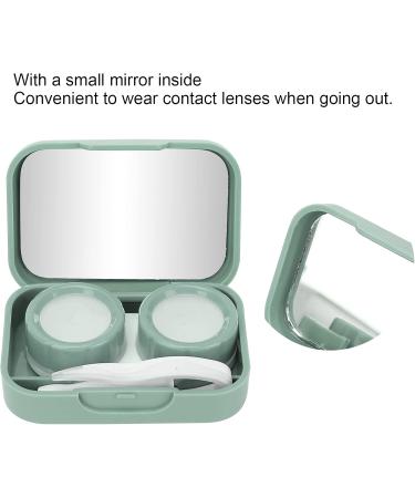 Buy Green Contact Lens Storage Container with Silicone and Mirror | Safe & Compact Contact Lens Etui - Buy Online on GoSupps.com