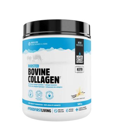 North Coast Naturals Boosted Bovine Collagen peptides Grass Fed Certified 500 g French Vanilla