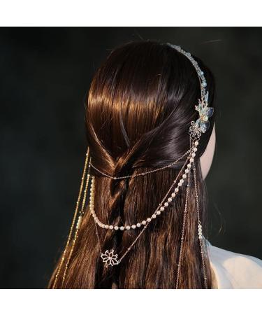 Cang Lan Jue Cosplay Headband: Handmade Chinese Hanfu Tassel for Girls - Fairy and Devil Love Theme - Buy Online on GoSupps.com