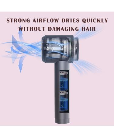 Cordless Hair Dryer Portable Cordless Hair Dryer with Diffuser and Concentrator Nozzle Hot & Cold Wind Small Hair Dryer with Charging Base Rechargeable Travel Blow Dryer Pink - Buy Online on GoSupps.com