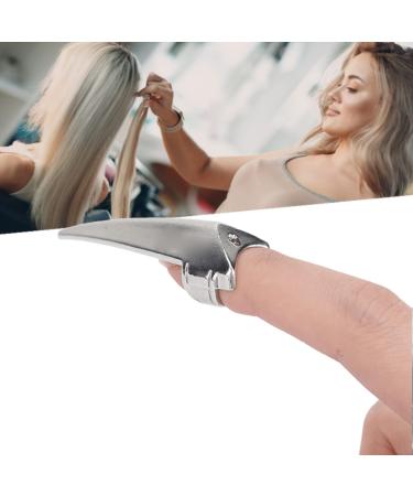 Hair Finger Parting Tool Fingers Hair Parting Rings Alloy Durable Dreadlocks Braids Selecting Ring Hair Sectioning Rings Hair Tools for Wigs Extensions Dreadlocks Braids(Silver)