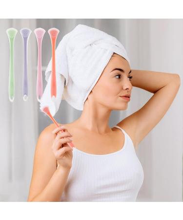 Silicone Tongue Brush | Dental Tongue Scraper for Fresh Breath | Soft 4-Part Cleaner for Adults & Kids - Buy Online on GoSupps.com