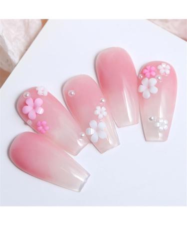 3D Flower Nail Resin Flower Nails Art Rhinestones Cherry Blossomed Nail Manicures Nail Decorations Gifts Nail Crystals Rhinestones Glues Nail Crystals for Acrylic Nail - Buy Online on GoSupps.com