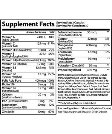Limitless Health Brain Function Supplement - As Seen on Radio | Boost Reaction Speed | 27-Minute Results | 8 Ingredients - Buy Online on GoSupps.com