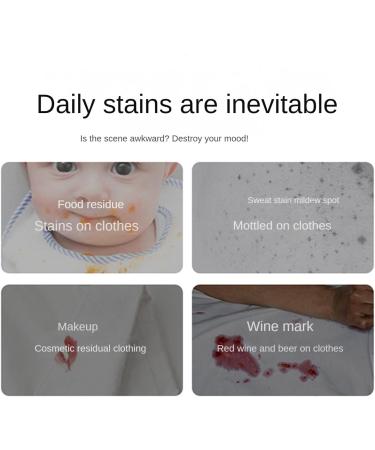 Stain Remover Pen Set of 2 - Quick & Portable Oil Stain Removal for White Clothes - No Wash Needed - Buy Online on GoSupps.com