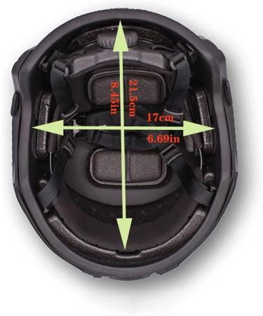 Tactical Paintball Fast Airsoft Helmet with Multicam Cover | PJ Type Protective NVG Mount for Military Sports - Black - Buy Online on GoSupps.com