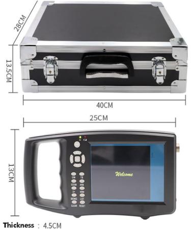 Vanenferelless Veterinary B-Ultrasound Scanner - 3.5 MHz Convex Probe for Pregnancy Testing in Farm Animals & Pets (Pigs Sheep Dogs Cats) - Buy Online on GoSupps.com