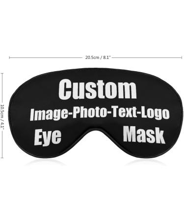 Personalized Funny Sleep Mask | Custom Design for Men, Women, and Kids | Soft Nighttime Sleeping Mask in Black - Buy Online on GoSupps.com