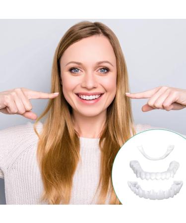 Frenzy 2 Couples Snap-On Dentures | Cosmetic Veneers for Men & Women | Dental Prosthesis with Tweezers - Buy Online on GoSupps.com