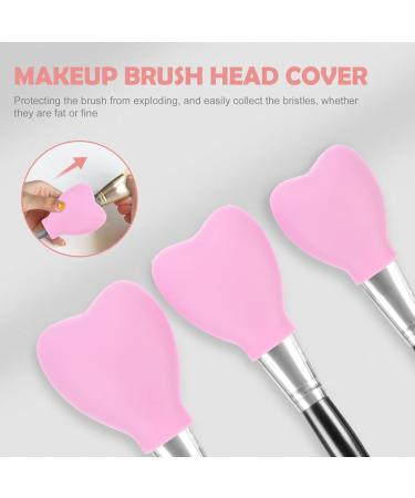 FRCOLOR Makeup Brush Covers - Reusable Silicone Travel Holders & Organizer Case (3pcs Pink) | Perfect for International Shipping - Buy Online on GoSupps.com