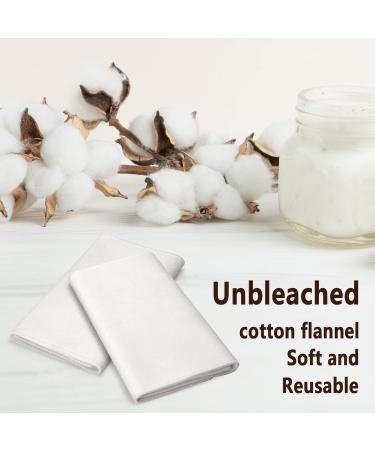2PCS Reusable Unbleached Cotton Flannel Cloths for Castor Oil Packs - Liver Detox, Stomach & Joint Soothing Heat Compress - Buy Online on GoSupps.com