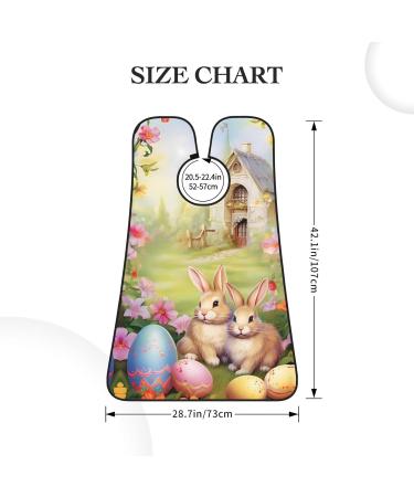 Spring Vintage Easter Rabbit Shaving Bib | Waterproof Beard Apron | Perfect Gift for Dad - One Size Fits All - Buy Online on GoSupps.com