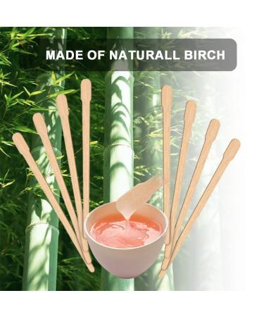 200 Pieces Wooden Wax Spatula & Hair Removal Sticks - Ideal for Eyebrow Waxing & Beauty Applications - Buy Online on GoSupps.com