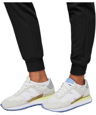 FIGS Zamora High Waisted Jogger Style Scrub Pants for Women - Slim Fit, 6 Pockets, High Rise, Yoga Waistband - Black (Regular, Medium) - Buy Online on GoSupps.com