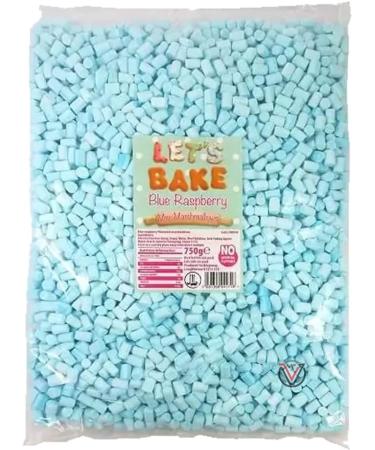 Let's Bake & Decorate Blue Raspberry Mini Marshmallows 750g - Buy Online on GoSupps.com