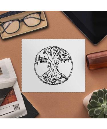 Azeeda 'Tree of Life' Microfiber Lens Cleaning Cloths - 2 Pack | Ideal for Glasses & Screens | International Shipping Available - Buy Online on GoSupps.com